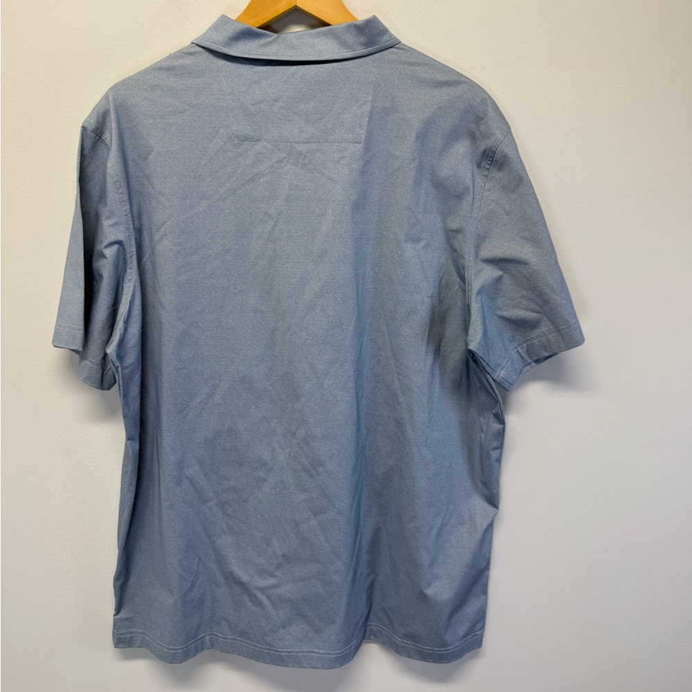 Bugatchi OoohCotton Vincent Polo Shirt Air Blue Color Men's XL - Picture 6 of 9